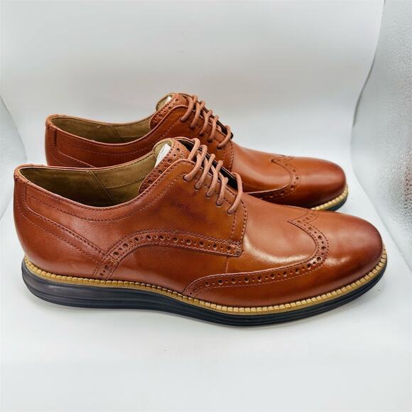 Cole Haan Original Grand Shortwing Oxford Wingtip Brogue Brown Men\'s 10M